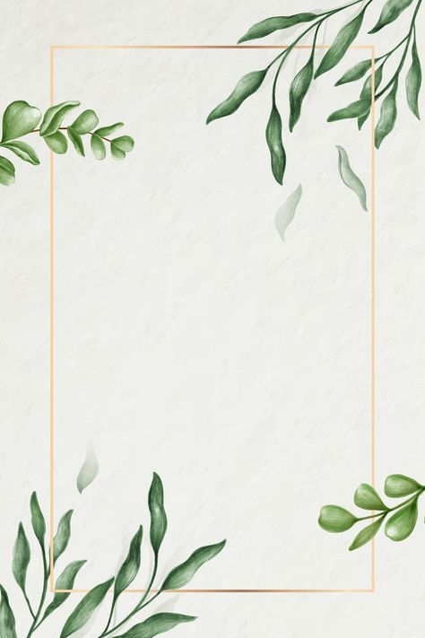 Green leaves frame illustration | premium image by rawpixel.com / Noon Phone Wallpaper Illustration, Greenery Wallpaper, Green Leaf Wallpaper, Leaves Frame, Leaf Invitations, Green Leaf Background, Frame Illustration, Mobile Phone Wallpaper, Framed Leaves