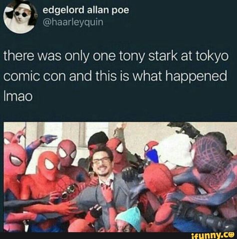 there was only one tony stark at tokyo comic con and this is what happened Imao – popular memes on the site iFunny.co #tokyoghoul #animemanga #only #tony #stark #tokyo #comic #con #happened #imao #pic Books Science, Funny Marvel Memes, Online Comics, Dc Memes, Dc Movies, Avengers Memes, Marvel Jokes, Avengers Funny, Marvel Fan