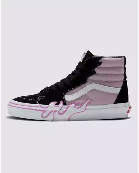 Vans Shoes High Tops, Cool Vans Shoes, Vans Shoes Girls, Vans Shoes Fashion, Fire Clothes, Sk8 Hi Vans, Cute Vans, Tenis Vans