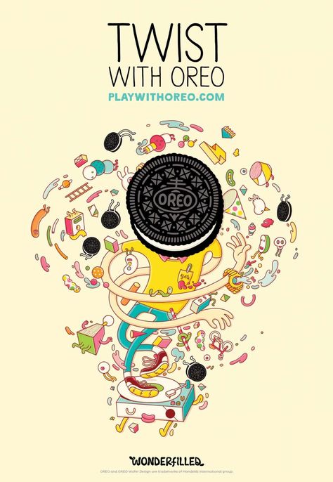 Oreo: Wonderfilled, 6 Mothers Day Advertising, Illustration Design Graphique, Design Conference, Advertising Logo, Clever Advertising, Billboard Advertising, Communication Art, Print Advertising, Ads Creative