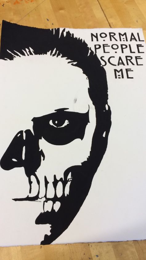 Tate Langdon Tattoo Ideas, Tate Langdon Tattoo, Tate Langdon Drawing, American Horror Story Drawing, Evan Peters Drawing, Wall Drawings, Painting Stuff, Tate Langdon, Story Drawing