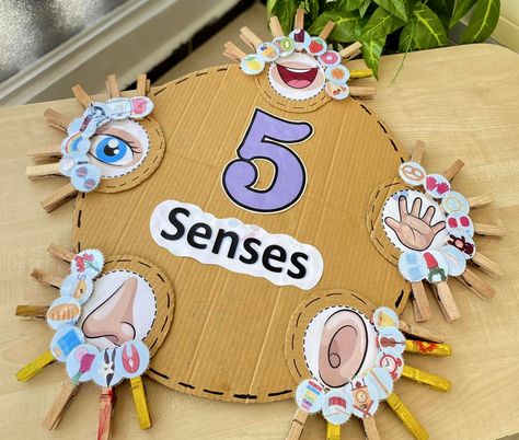 TeachersMag.com Senses Projects For Preschool, Activities For 5 Senses Preschool, Our 5 Senses Preschool, Senses Dramatic Play, My Five Senses Preschool Crafts, My 5 Senses Preschool Activities, Senses Crafts Preschool, Five Senses Preschool Crafts, Five Senses Crafts For Preschool