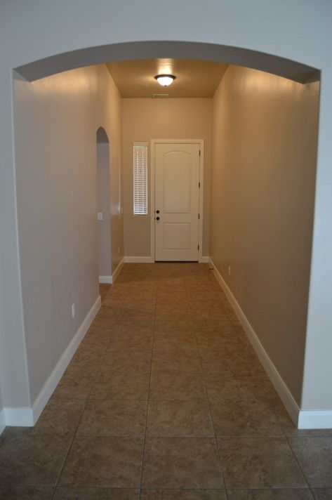 Entrance Inside The House, Rectangle Entryway Ideas, Amigurumi Patterns, Long Narrow Hallway Decorating Entryway Entry Tables, Entryway Renovation Ideas, Entryway Ideas Without Table, Long Front Hallway Entrance, Long Wide Entryway Ideas, Entry Long Hallway Ideas