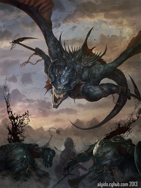 CyberWolf wings demon snake headcutter Creaturi Mitice, Art Noir, Dark Creatures, Creature Artwork, Cool Monsters, Fantasy Beasts, 다크 판타지, Arte Obscura, Dragon Artwork