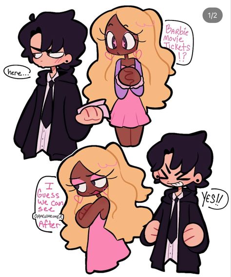 Lottie And Logan Art, Alysha Burney, Thick Oc Art, Tawog Art, Cartoonish Art Style, Silly Doodles, Pretty Drawings, Cute Couple Art, Cute Little Drawings