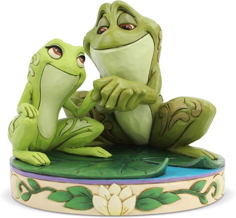 Amazon.com: Enesco Disney Traditions by Jim Shore The Princess and The Frog Tiana and Naveen Figurine, 4.5 Inch, Multicolor : Enesco: Home & Kitchen Princess In The Frog, Princess And The Frog Tiana, Jim Shore Disney, Tiana And Naveen, Princesa Tiana, Bulging Eyes, Mulan Disney, Home Decor Sculptures, Frog Figurines