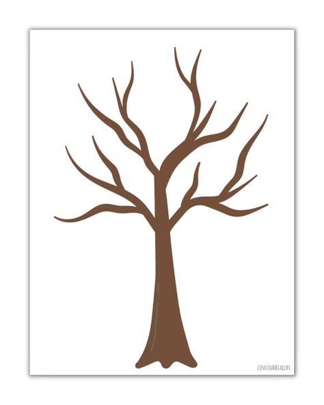 FREE Printable Trees Without Leaves Template - 19 Pages Tree Trunk Template, Fall Leaves Template Free Printable, Tree Branch Template, Free Tree Template, Printable Trees, Thankful Tree Printable, Thankful For Printable, Leaves Template Free Printable, Tree Printable Free
