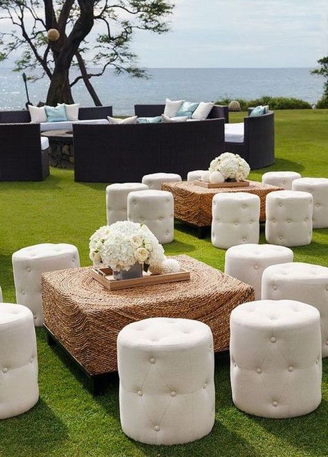 Amazingly Stylish Lounges // SHEER EVER AFTER WEDDINGS www.sheereverafter.wordpress.com Salas Lounge, Backyard Wedding Decorations, Party Seating, Wedding Reception Seating, Lounge Party, Wedding Lounge, Seating Ideas, Reception Seating, Outdoor Wedding Decorations