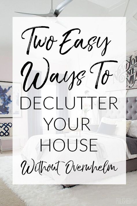 Home Decluttering Tips Two Ways! Depending on the time you have available, try one of these methods to clear clutter from your home and create a less stressful environment! Organisation, Clutter Help, Clear Clutter, Home Decluttering, Scandinavian Farmhouse, Decluttering Tips, Clutter Free Home, Declutter Your Life, Organizing Hacks