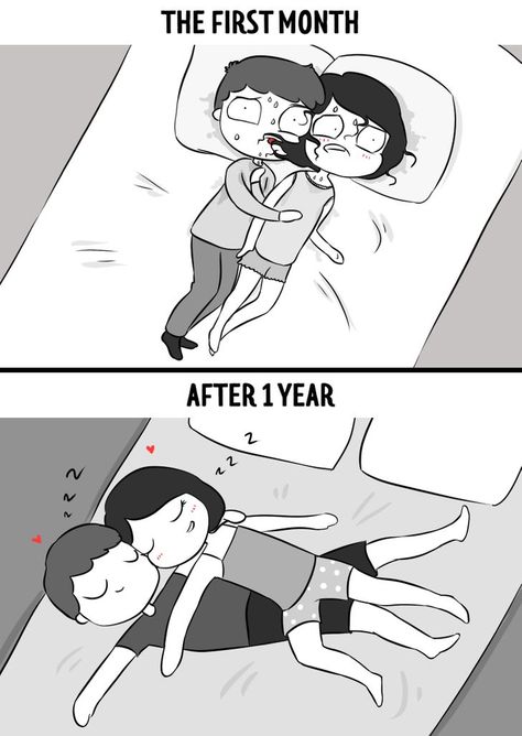 11 Comics Showing a Relationship in the First Month vs a Year Later / Bright Side Relationship Comics, Love Cartoon Couple, Cute Couple Comics, Couples Comics, Cute Couples Cuddling, Cute Love Stories, Cute Couple Cartoon, Cute Love Cartoons, The Perfect Guy