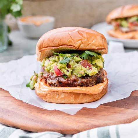 Beyond Guacamole Burger CREATED BY: Emily Meador (@lettuce.thrive) Serves: 2 Vegan Recipes, Fruit, Guacamole, Guacamole Burger, Lettuce, Vegan Vegetarian, Plant Based, Created By