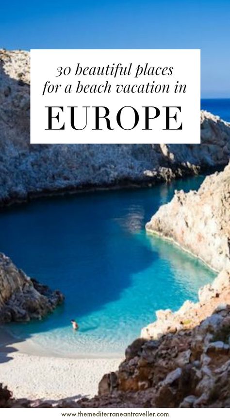 Beach Europe, Beach Vacation Tips, Europe Beaches, Beach Vacation Spots, Where Is Bora Bora, Beach Destinations, Europe Holidays, Best Vacation Spots, Southern Europe
