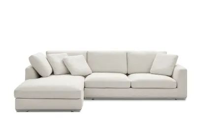 Deep Sectional Sofa, White Chaise, Laminated Veneer Lumber, White Sectional, Chaise Sectional Sofa, Couch With Chaise, Wide Chaise Sectional, Sectional Chaise, Craftsman Bungalow