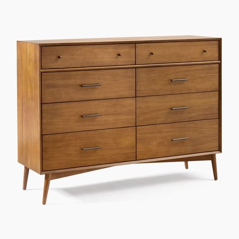 Contemporary Dresser, Mid Century Bedroom, Design Your Bedroom, 8 Drawer Dresser, Walnut Dresser, Mid Century Dresser, Winter Wood, Modern Dresser, Dressers And Chests