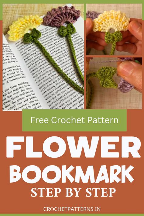 Crochet Flower Bookmark Pattern Flower Bookmarks Crochet, Crocheted Flower Bookmarks, Crochet Flower Bookmarks Free Patterns Easy, Crochet Flower Bookmarks Free Patterns, Crocheted Book Marks, Flower Bookmark Crochet Free Pattern, Crochet Flower Bookmark Free Pattern, Crochet Book Marks Free Pattern, Flower Crochet Bookmark