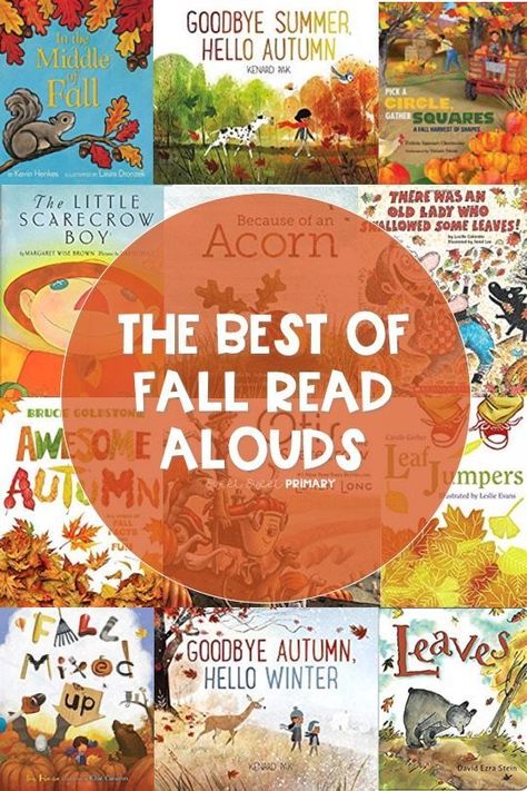 Fall is my absolute favorite season! Here are some of my favorite read alouds to get in the spirit of all things autumn. These books for kids are great for pre-k, kindergarten, 1st grade, and 2nd grade. Fall Read Alouds, November Read Alouds, October Read Alouds, October Homeschool, Read Alouds Kindergarten, Fall Prek, Autumn Preschool, November Preschool, Autumn Adventures