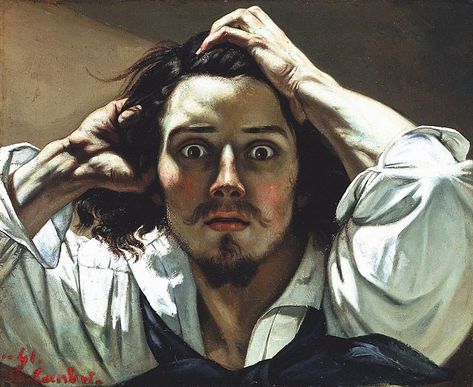 11 Unattainably Handsome Men in World-Famous Paintings Desperate Man, Gustave Courbet
