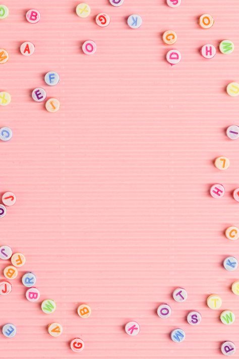 Crafty Background, Beads Logo Design, Bead Background, Pink Background Design, Bead Letters, Image Girly, Girly Frame, Plain Background, Plains Background