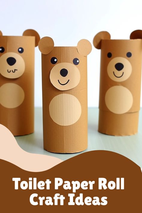 Paper Roll Crafts For Kids, Toilet Paper Roll Craft, Toilet Paper Roll Art, Roll Craft, Toilet Roll Craft, Rolled Paper Art, Toilet Paper Crafts, Craft Ideas For Kids, Toilet Paper Roll Crafts