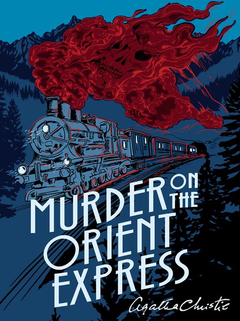 Agatha Christie’s Murder on the Orient Express Halloween Calendar, Simple Sentence, Agatha Christie Books, The Orient Express, Hercule Poirot, After Midnight, Orient Express, Theme Halloween, Book Posters