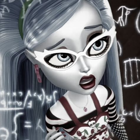 Calling All The Monsters, High Pfp, Monster High Ghoulia, Skelita Calaveras, Howleen Wolf, Monster H, Ghoulia Yelps, Aesthetic Edgy, Childhood Cartoons