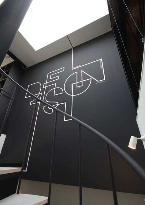 Flat black is smooth and buttery – Adesty Office Graphics Signage Design, Seni Mural, Office Wall Graphics, Office Graphics, Office Wall Design, Environmental Graphic Design, Office Branding, Environmental Design, Environmental Graphics