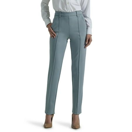 Ultra Lux Comfort can be all yours in these Any Wear Straight Leg Pants from Lee. These slimming pants feature side seam pockets, faux welt back pockets and a flattering flat front with pin tuck detailing. Made with ample stretch for freedom of movement and all day comfort, these pants are perfect for work and play. Size: 4.  Color: Gray.  Gender: female.  Age Group: adult. Womens Golf Pants, Women’s Dress Pants, Jury Duty Outfit For Women, Stretch Work Pants, Cotton Casual Pants, Cropped Chinos, Fashion Diary, Straight Leg Pant, Business Casual Outfits For Women