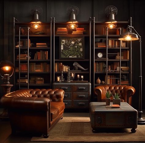 Bar Nook Ideas, Lounge Decor Ideas, Lounge Room Ideas, Bar Lounge Room, Bar Nook, Whiskey Lounge, Bourbon Room, Whiskey Room, Home Library Rooms