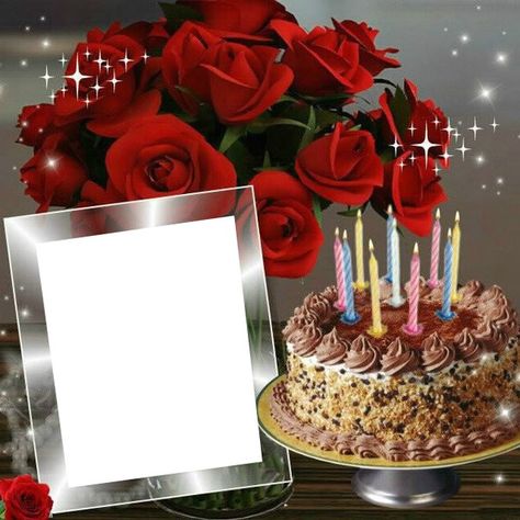 Photo montage birthday - Pixiz Happy Birthday Didi, Birthday Wishes With Photo, Happy Anniversary Wedding, Birthday Card With Photo, Birthday Cake Writing, Happy Birthday Cake Photo, Happy Anniversary Cakes, Happy Birthday Cake Pictures, Birthday Cake With Photo