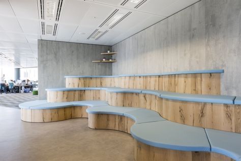 Tiered Seating, Industrial Office Design, School Interior, London Office, City Of London, Office Seating, Open Office, Office Snapshots, New London