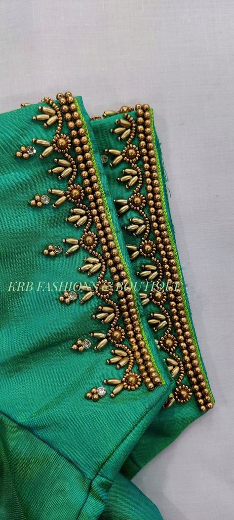 Tela, Hand Work Aari Design, Maggam Work Dresses Designs, Antique Beads Aari Work Blouse, Dress Aari Work Design, Blouse Simple Hand Work Designs, Blouse Hand Aari Work Designs, Simple Aari Design Blouse, Simple Aari Wrk Blouse Designs