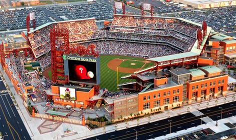 The Top 50 Most Impressive Venues in Sports Citizens Bank Park, Baseball Buckets, Major League Baseball Stadiums, Mlb Stadiums, Baseball Park, Phillies Baseball, Philadelphia Sports, Sports Stadium, Baseball Stadium