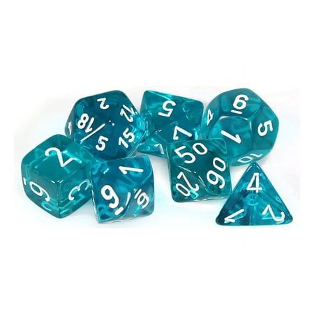 Set of 7 standard size 16mm dice. Seven dice sets are ideal for Dungeons and Dragons and many other RPGs and boardgames. This set includes 1 of each: 4-sided die (D4), 6-sided die (D6), 8-sided die (D8), 10-sided die (D10), 12-sided die (D12), 20-sided die (D20), Percentile 10-sided die (D10 showing 00/10/20/30, etc). Size: One Size.  Color: Multicolor. Easy Shape, Dungeons And Dragons, New Color, Lab, 10 Things, White