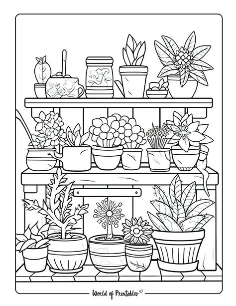 Discover the joy of coloring with these printable garden-inspired pages. Whether you're a beginner or an experienced colorist, these intricate designs will transport you to a world of natural beauty. Garden Coloring Pages, Garden Coloring, Adult Colouring Printables, Butterfly Coloring Page, صفحات التلوين, Spring Coloring Pages, Bird Coloring Pages, Dinosaur Coloring Pages, Detailed Coloring Pages