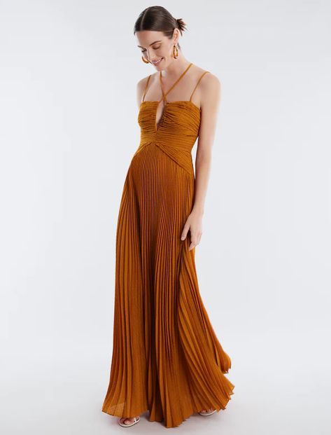 Limited Time Offer | Special Offers | BCBGMAXAZRIA – Page Rust Gown, Petite Formal Dresses, Romantic Gown, Wedding Guest Gowns, Ruched Midi Skirt, Pleated Gown, Fringe Mini Dress, Midi Dress Formal, Evening Gown Dresses