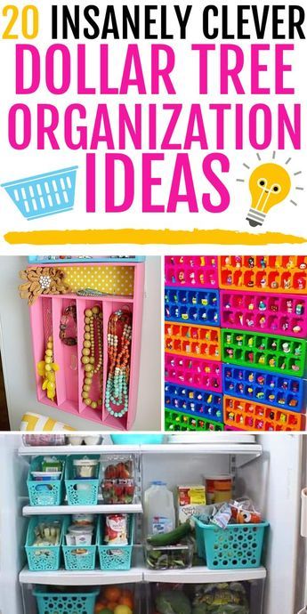 Organisation, Dollar Store Organizing Ideas, Storage Diy Ideas, Ideas For Bathrooms, Dollar Tree Diy Organization, Dollar Store Bins, Dollar Tree Storage, Dollar Tree Organization, Dollar Store Diy Organization