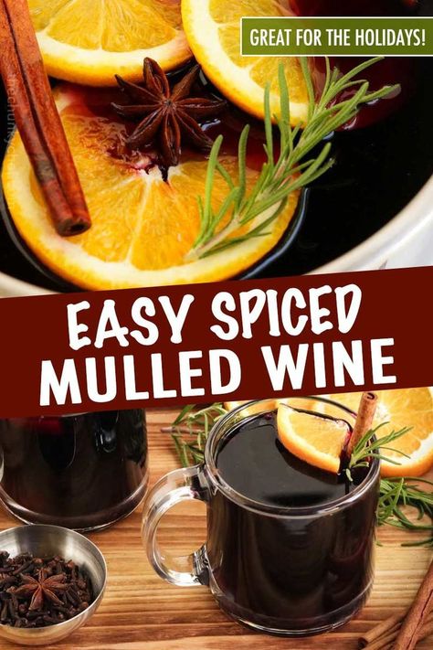 Mulled Wine Crockpot, Friday Cocktails, Beverages Recipes, Xmas Inspiration, Winter Cocktails Recipes, Amazing Drinks, The Chunky Chef, Warm Wine, Mulled Wine Recipe