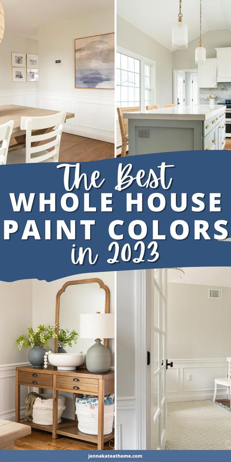 Whole House Paint Colors, Family Room Paint, House Paint Colors, Home Wall Colour, Interior Wall Colors, Dining Room Paint Colors, Room Wall Colors, Dining Room Paint, House Paint Interior