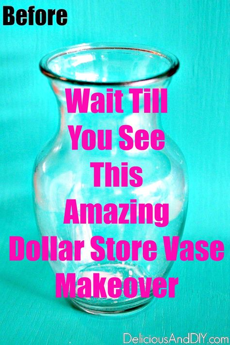 See how you can transform a boring Dollar Store Vase into a Stunning Anthropologie Inspired Vase| Dollar Store Vase Centerpiece Ideas| DIY Dollar Store Vase Ideas Vase Centerpiece Ideas, Centerpiece Ideas Diy, Vase Makeover, Anthropologie Hacks, Vase Ideas, Vase Centerpiece, Anthropologie Inspired, Diy Dollar Store, Dollar Store Decor