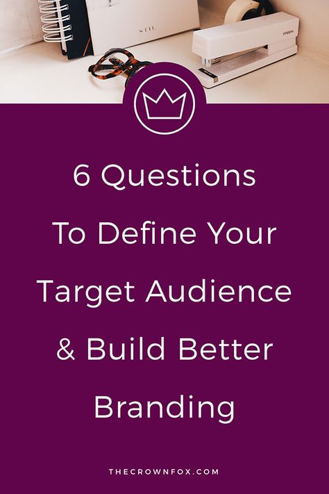 Define Your Target Audience - How do you define your target audience for branding? Grow your business by understanding your customers or clients or audience. Read the post to find out how   The Crown Fox   www.TheCrownFox.com   Graphic Design Assistant Cr Branding Strategies, Target Customer, Design Assistant, Small Business Organization, Find Instagram, Find Clients, Lifestyle Blogs, Brand Guide, Online Blog