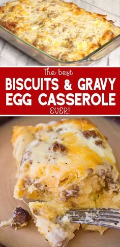 Sausage And Egg Breakfast Casserole, Sausage And Egg Breakfast, Egg Breakfast Casserole, Best Biscuits And Gravy, Gravy Casserole, Biscuits And Gravy Casserole, Biscuits Gravy, Toast Pizza, Menu Sarapan Sehat