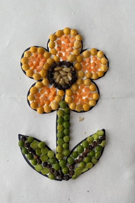 Have the kids cool off indoors and create this bean mosaic craft with Ontario soybeans! 🌼 Bean Mosaic, Waterproof Glue, Acrylic Paint Brushes, Diy Tray, Perfume Tray, Summer Crafts For Kids, Soil Layers, Sustainable Farming, Soil Health