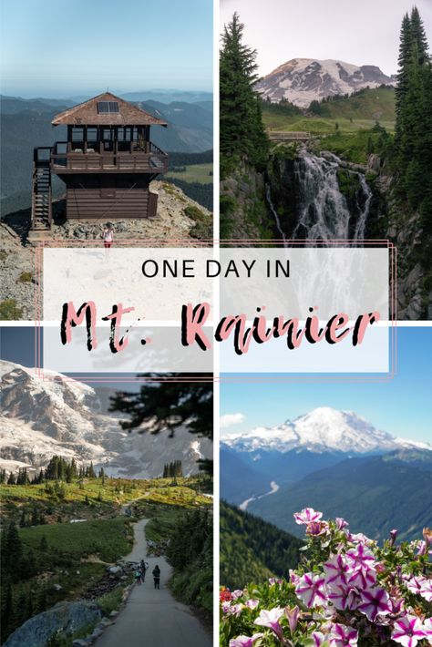 Mt. Rainier one day itinerary Skyline loop Hiking Mt Rainier, Mt Rainier National Park One Day, Mt Rainier Hikes, Reflection Lake Mt Rainier, Mt Rainier Aesthetic, My Rainer National Park, Skyline Trail Mt Rainier, My Rainier National Park, My Rainier