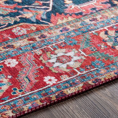 Artistic Weavers Taran Traditional Medallion Printed Area Rug - On Sale - Bed Bath & Beyond - 32065169 Bright Area Rug, Dark Blue Rug, Medallion Area Rug, Updated Traditional, Navy Rug, Bohemian Area Rugs, Navy Area Rug, Red Area Rug, Blue Area