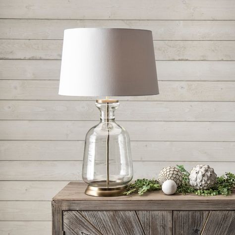 These expert-approved table lamps will instantly upgrade your space. Clear Glass Table Lamp, Farmhouse Lamps, Gold Lamp, Gold Table Lamp, Rustic Lamps, Transitional Wall Sconces, Cool Floor Lamps, Rugs Usa, Elegant Lighting