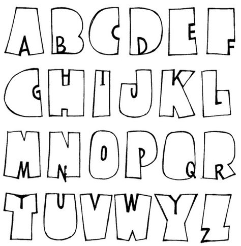 Leuk lettertype, dubbele letters!❤ Lettering Alfabeto, Alfabet Font, Bullet Journal Font, Journal Fonts, Writing Fonts, Alfabet Letters, Hand Lettering Art, Hand Lettering Alphabet, Hand Lettering Fonts