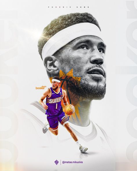 Devin Booker // Poster Design @dbook // @suns ----- #dbook #devinbooker #nba #suns #basketball #phoenixsuns #phoenix #nba #nbadesign #sportsposterdesign #sportsdesign #graphicdesign Nba Poster Design, Basketball Poster Design, Basket Poster, Nba Design, Nba Graphics, Basketball Graphics, Nba Shoes, Nba Poster, Jordan Art