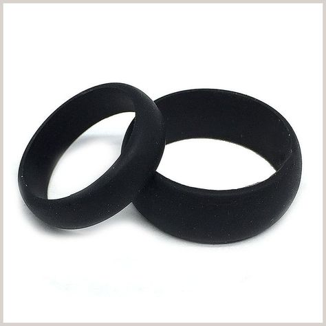 FSR- FLEXIBLE SILICON RINGS -Men and Ladies Wedding Band Ring Set 8MM/6MM Black Flexible Silicon Rubber Rubber Wedding Bands Womens, Black Silicone Ring, Silicon Rings, Silicone Rings Wedding Bands, Rubber Wedding Band, Silicone Rings Men, Rubber Rings Wedding, Rings Sets, Rings Men