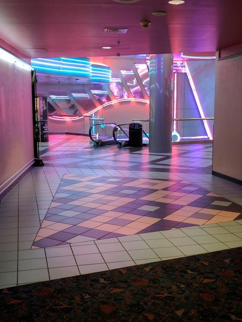 Snapped this at my local mall movie theater Dead Malls, San Junipero, New Retro Wave, 80s Vibes, 80s Aesthetic, Dreamcore Weirdcore, Vaporwave Aesthetic, Neon Aesthetic, Weird Dreams