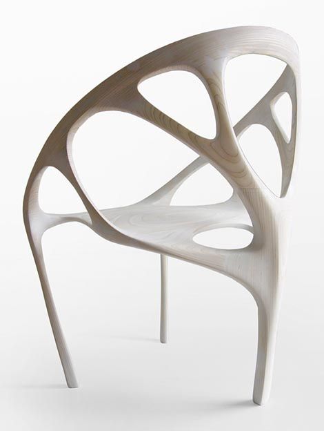 Reka Bentuk Industri, Organic Furniture, Generative Design, Chaise Design, Organic Design, Armchair Design, Wooden Chair, Furniture Inspiration, Interior Furniture